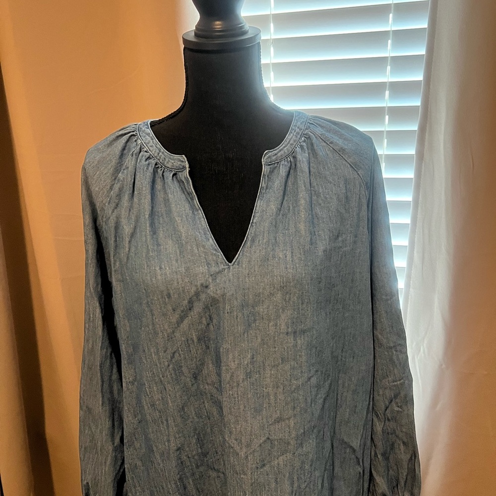 Women's Blue Denim Top